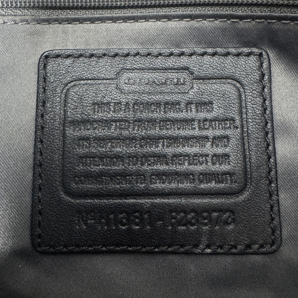 Coach Emma Daisy Shoulder Bag Black Leather Purse Vintage F23973 - Picture 2 of 8